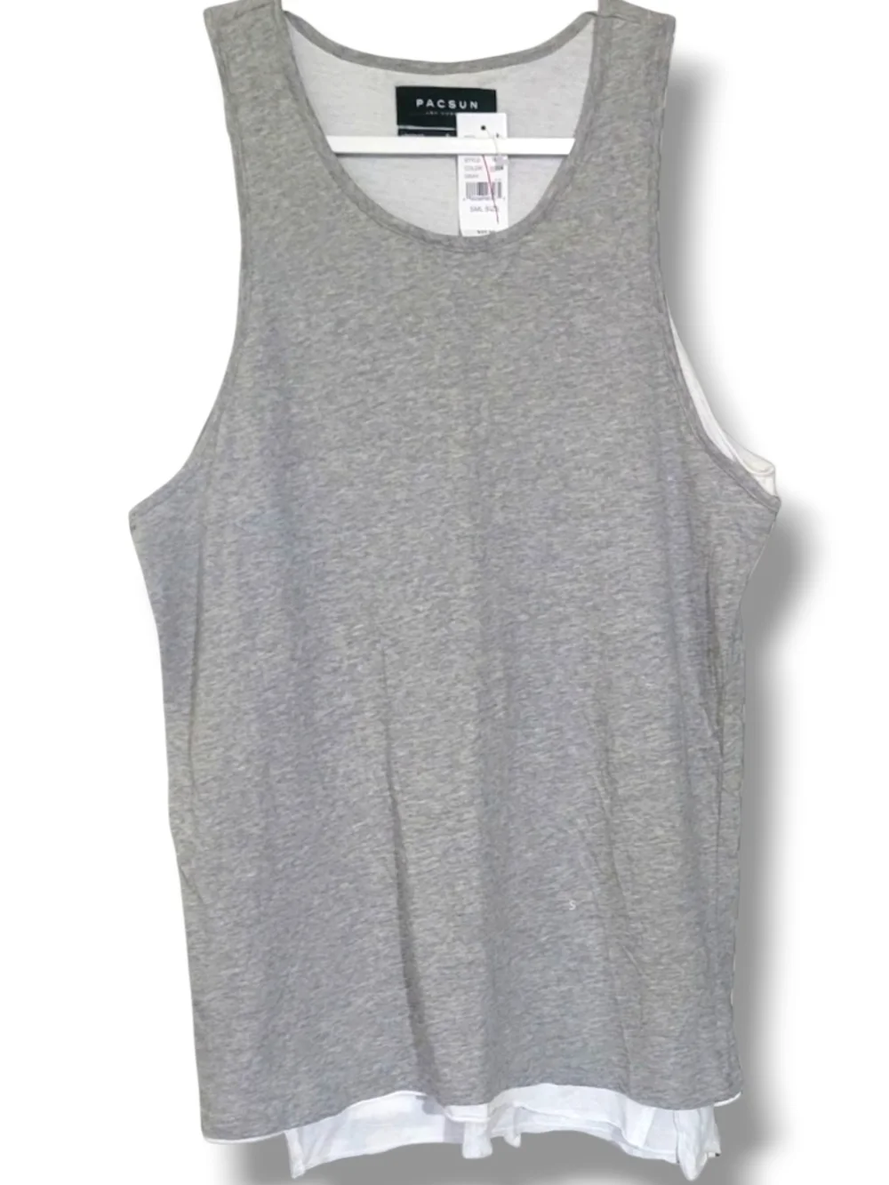 PacSun Double-Layer Gray Tank Top - Picture 3 of 5